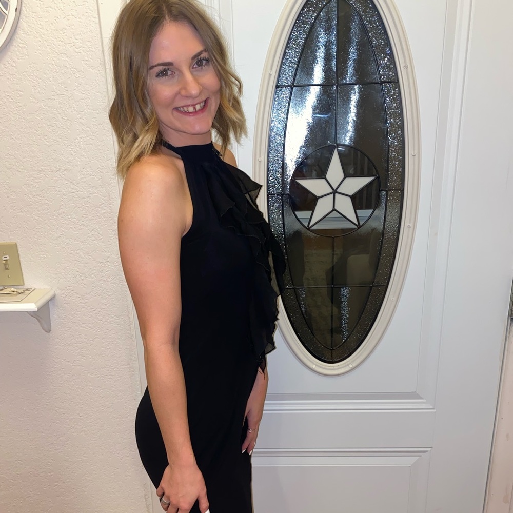 Black Ruffle Dress